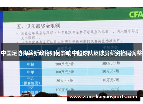 中国足协降薪新政将如何影响中超球队及球员薪资格局调整